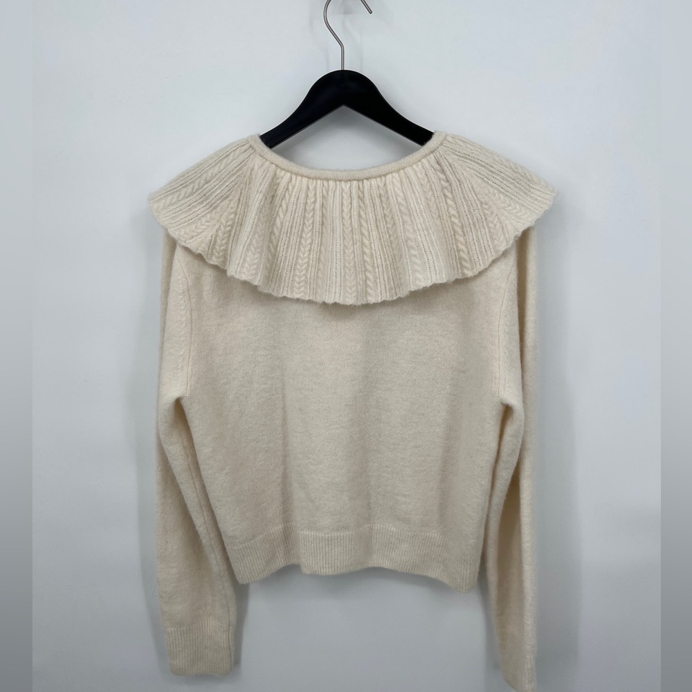 & OTHER STORIES Statement Alpaca/wool BlendCollar Knit Cardigan Size M - Picture 9 of 9